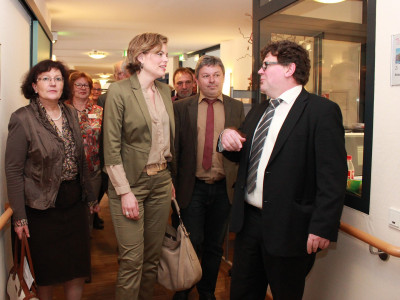 Julia Klöckner im Caritas SeniorenHaus zu Besuch