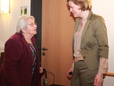 Julia Klöckner im Caritas SeniorenHaus zu Besuch